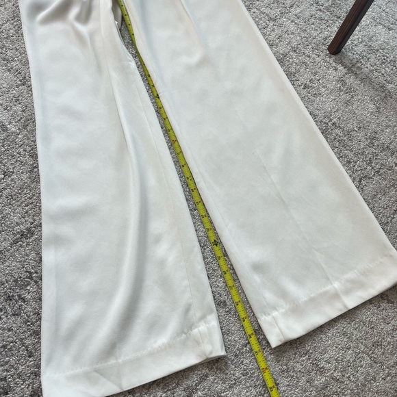 Aritzia Ten Dame Light Birch Low Rise Wide Leg Formal Evening Business Pant Sz2 - Picture 12 of 16